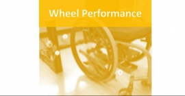 Wheelchair wheel with words "Wheel Performance"