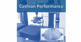 Cushion and cushion indenter with words "Cushion Performance"